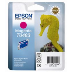 Epson Seahorse T0483 Ink Cartridge, Magenta Single Pack, C13T04834010
